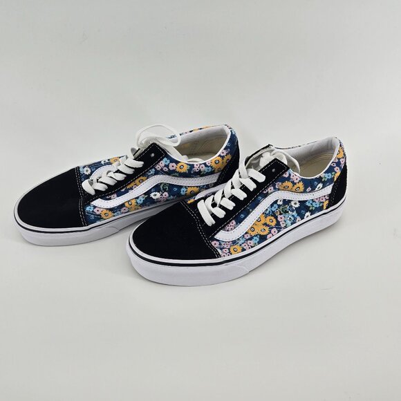 NEW! Vans Old Skool Floral Low Top - 5.5M/7W Black/Floral - Picture 2 of 7
